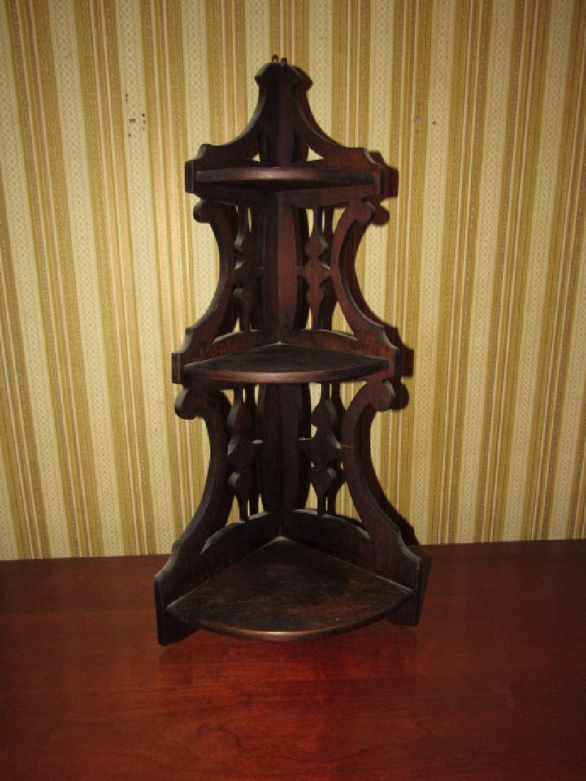 Pine Hanging Corner Shelf (1 of 3)