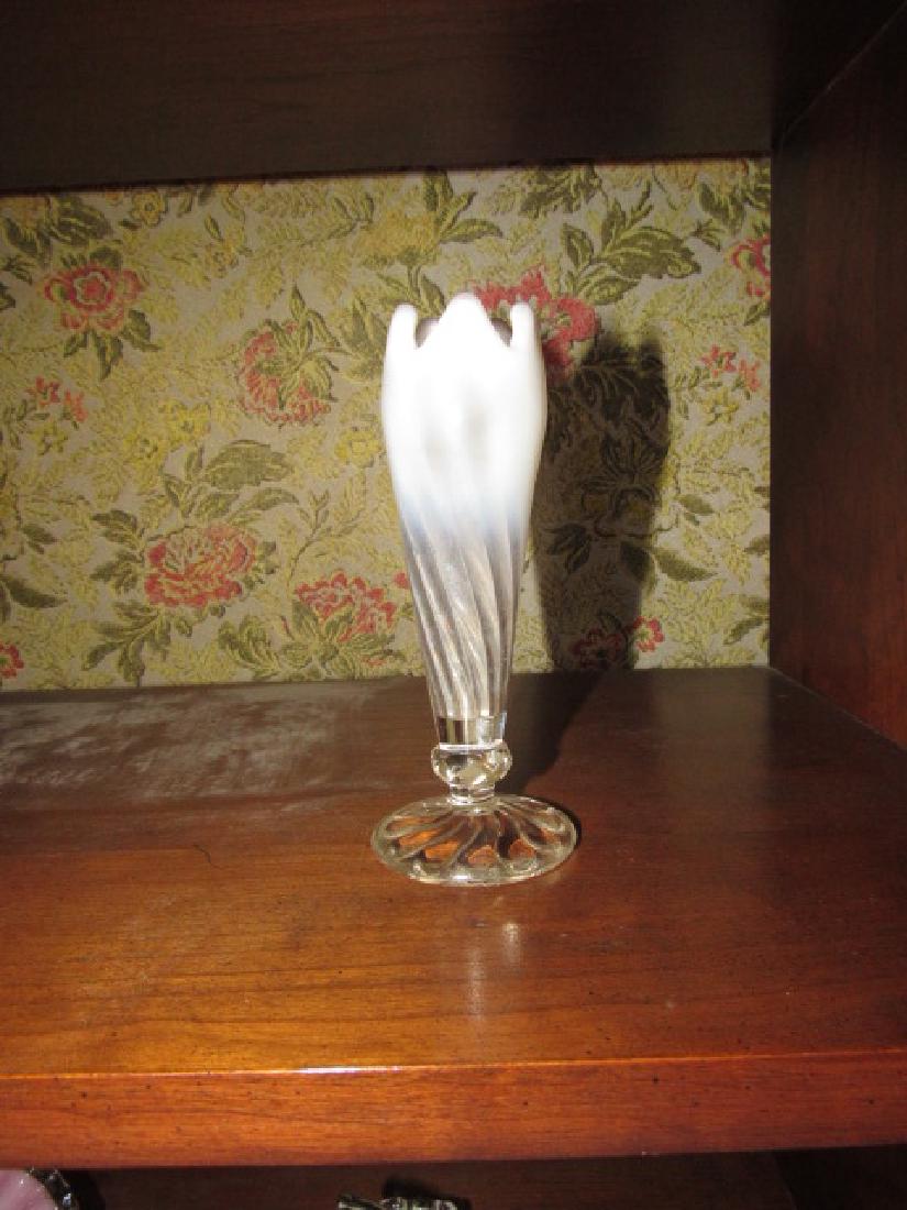 Flint Glass Co. Diamond Stem Vase (1 of 1)