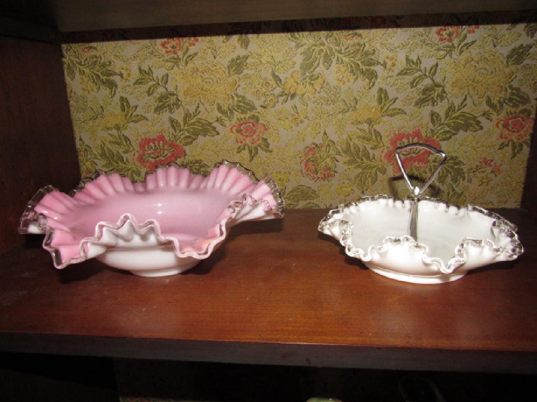 Fenton Glass Bowl & Candy Dish (1 of 3)