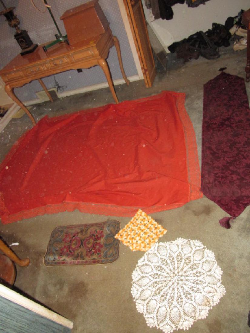 Tapestries Doilies & Table Cloth Lot (1 of 4)