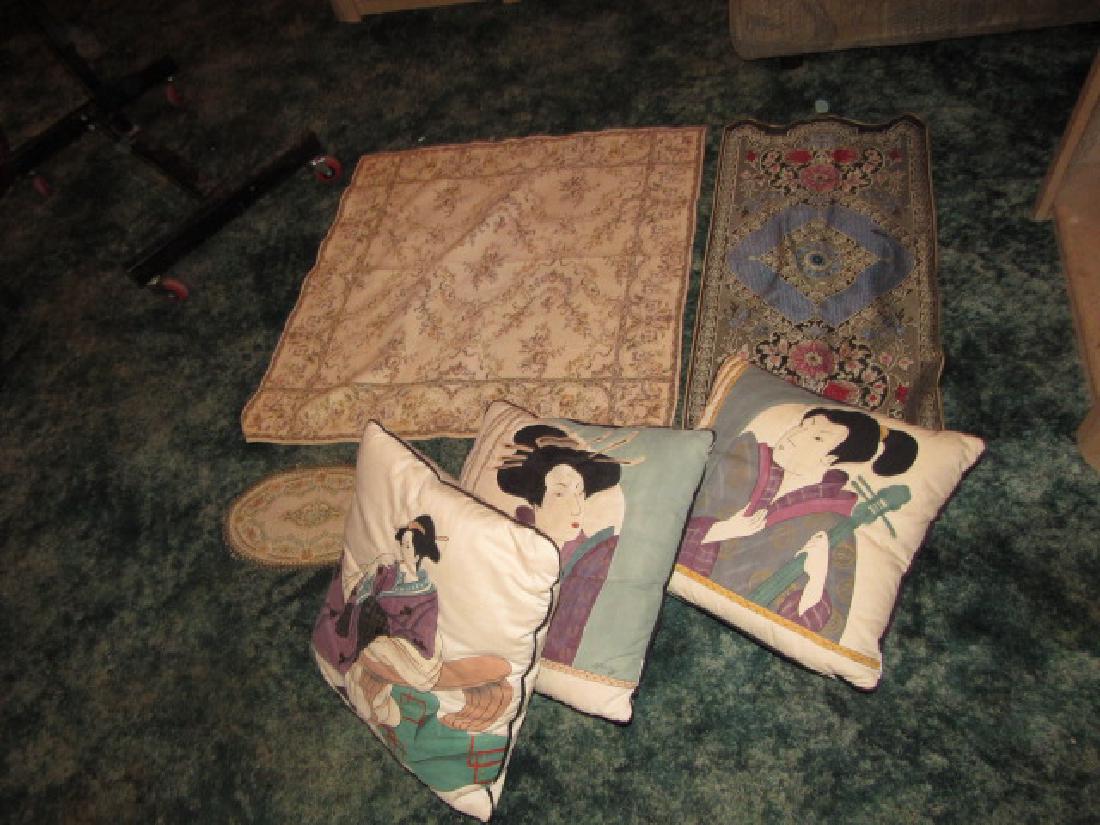 Tapestries & Oriental Pillow Lot (1 of 3)