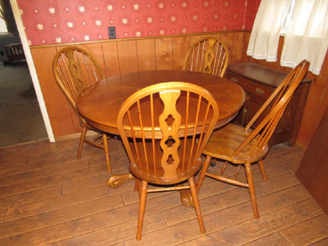 Oak Kitchen Table & 4 Chairs (1 of 5)