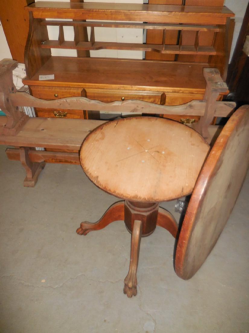 Desk, Benches, Table Lot (1 of 3)