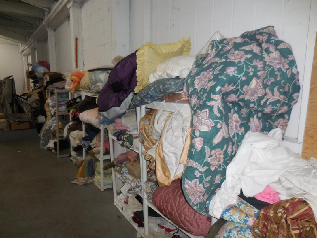 Entire Wall of Linens: LARGE lot of linen