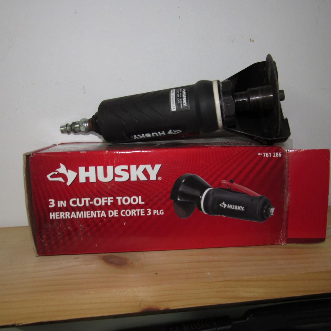 Husky 3" Air Cut Off Tool with Blades: untested condition