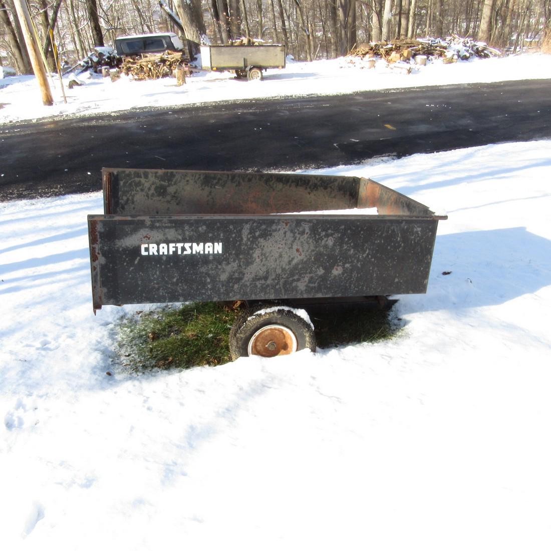 Craftsman Garden Tractor Trailer Cart (1 of 3)