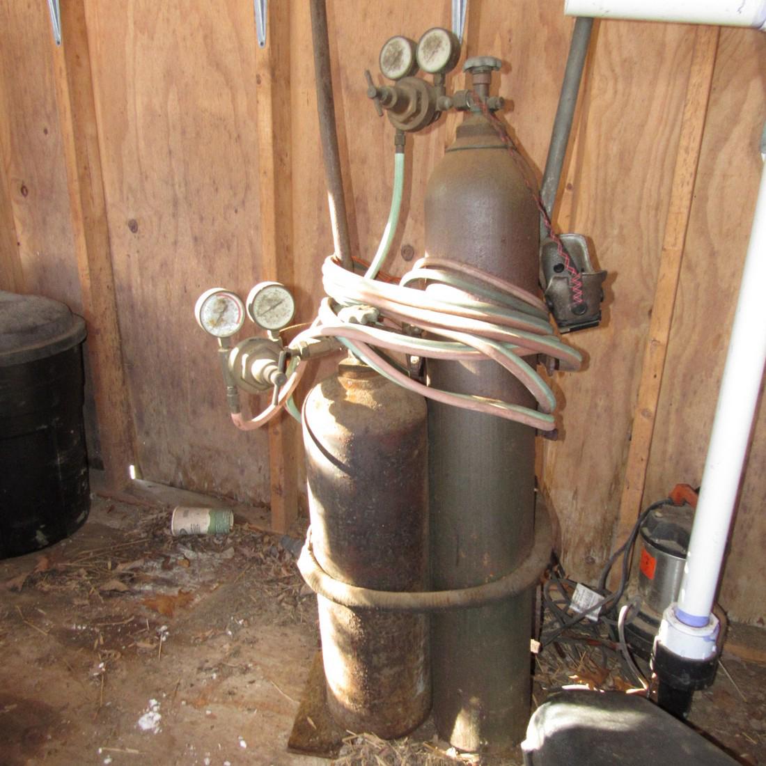 Torch Set w/ Cart Tanks & Hoses (1 of 3)