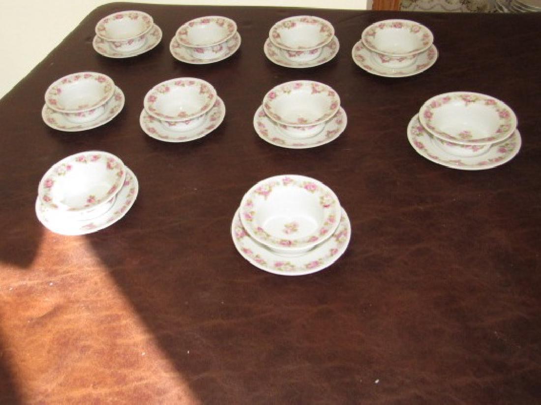 10 Limoge China Custard Cups & Saucers (1 of 4)