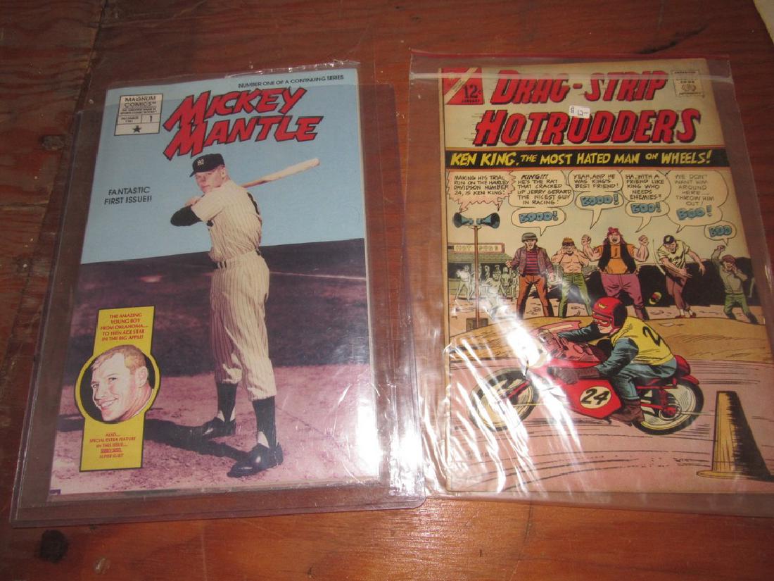 Drag Strip Hot Rodders & Mickey Mantle Comics (1 of 5)