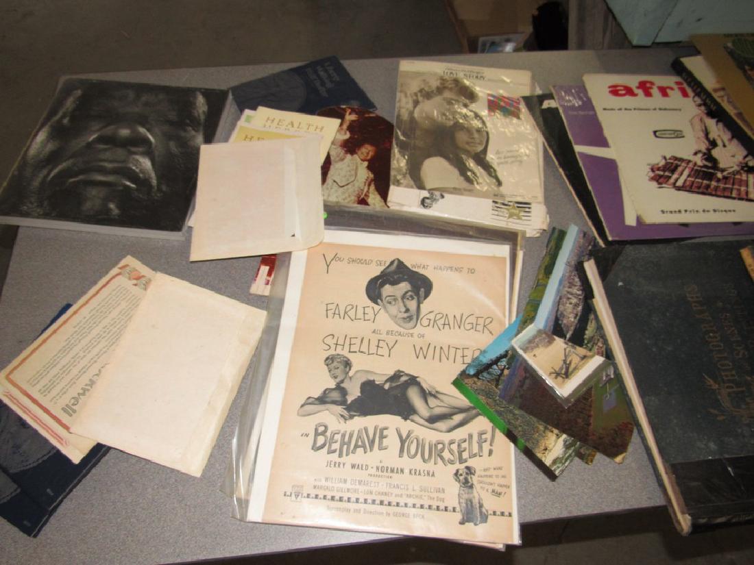 Sheet Music Literature Lot: Includes all pictured on table.