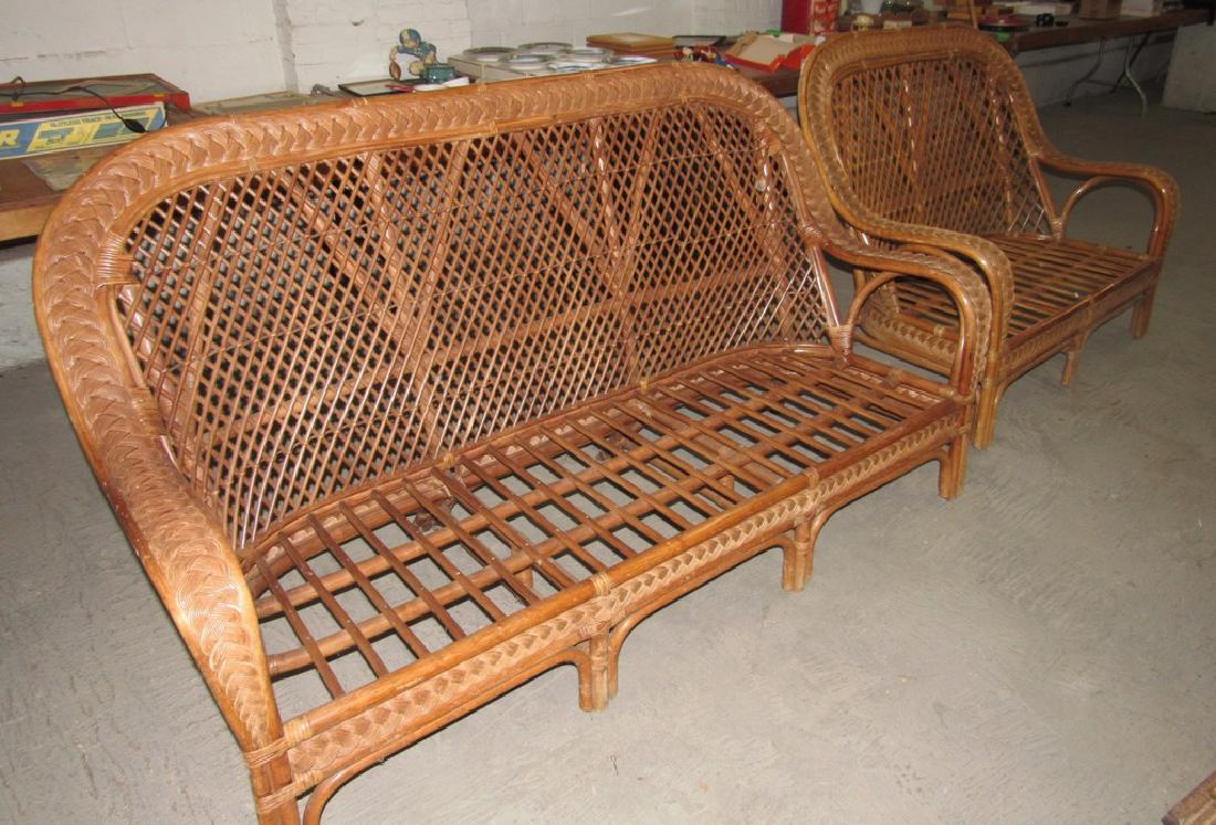 Rattan Patio Furniture: Couch & Settee