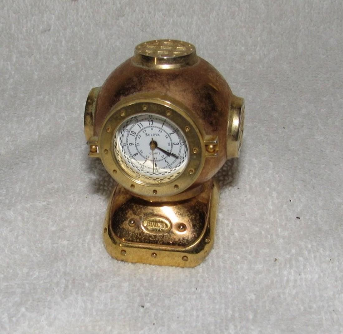 Bulova Brass Divers Helmet Clock (1 of 3)
