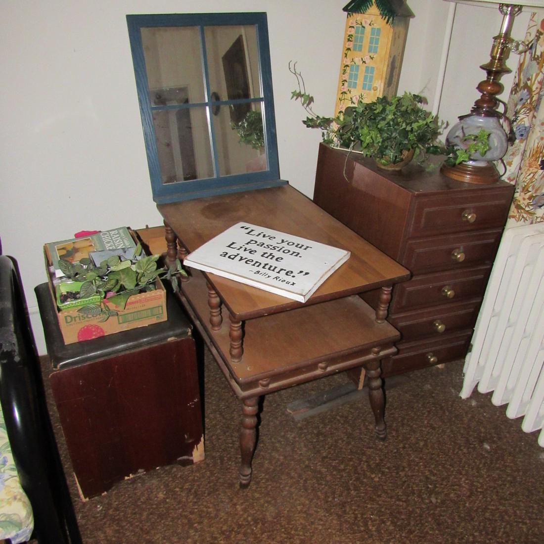 End Tables Stand Lamp Mirror Lot (1 of 3)