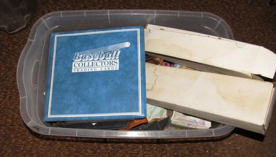 Tote Full of Baseball Cards: A lot of cards in this tote