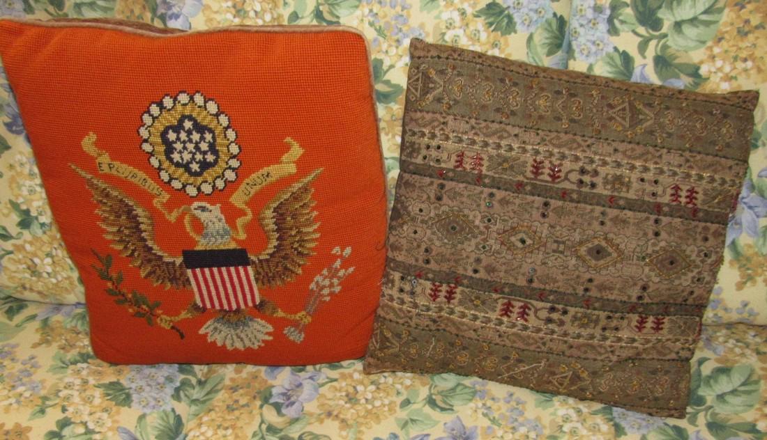 2 Needle Point  Pillows (1 of 3)