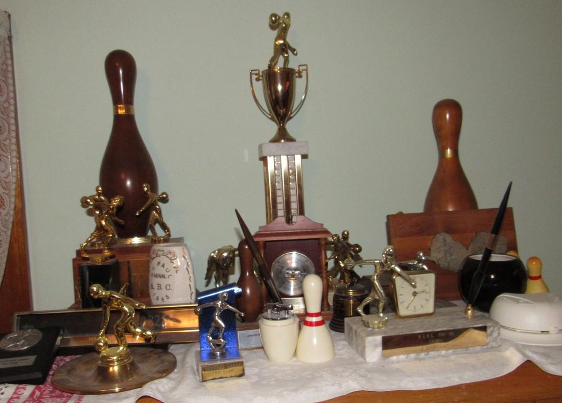Lot of Bowling Trophies Planter Prince Lighter (1 of 4)