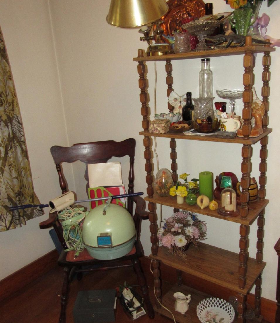 Shelf Chair Knick Knacks Glassware Lot (1 of 5)