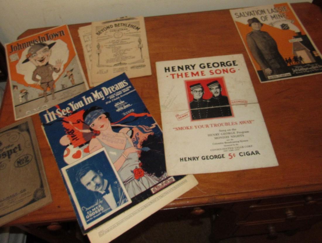 Box of Sheet Music: Sheet music