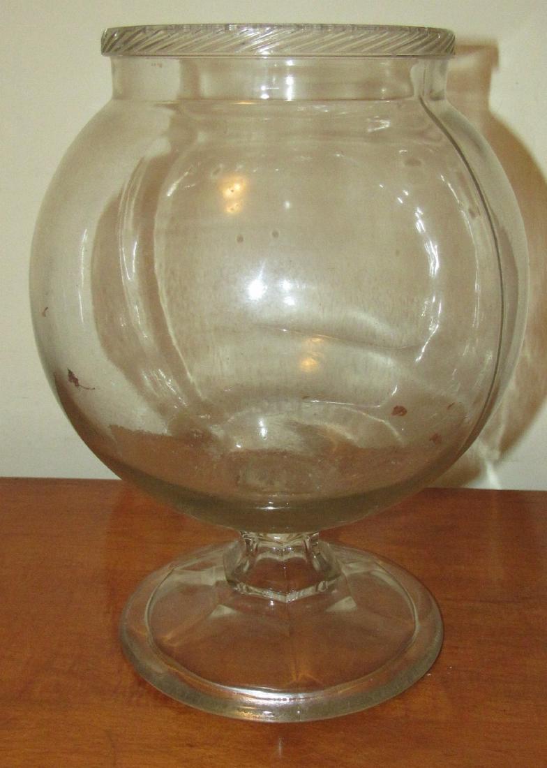 13" Apothecary Jar: Approx. 13 1/4" tall and 10" in diameter. No lid