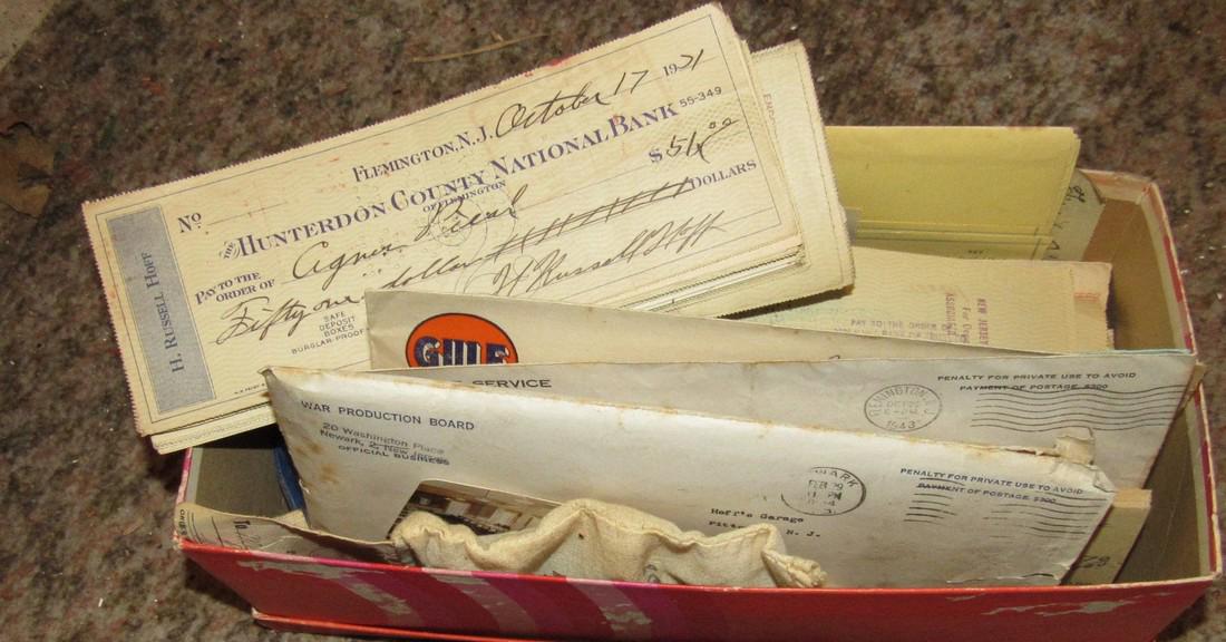 1920's 30's Hunterdon County Bank Checks (1 of 3)