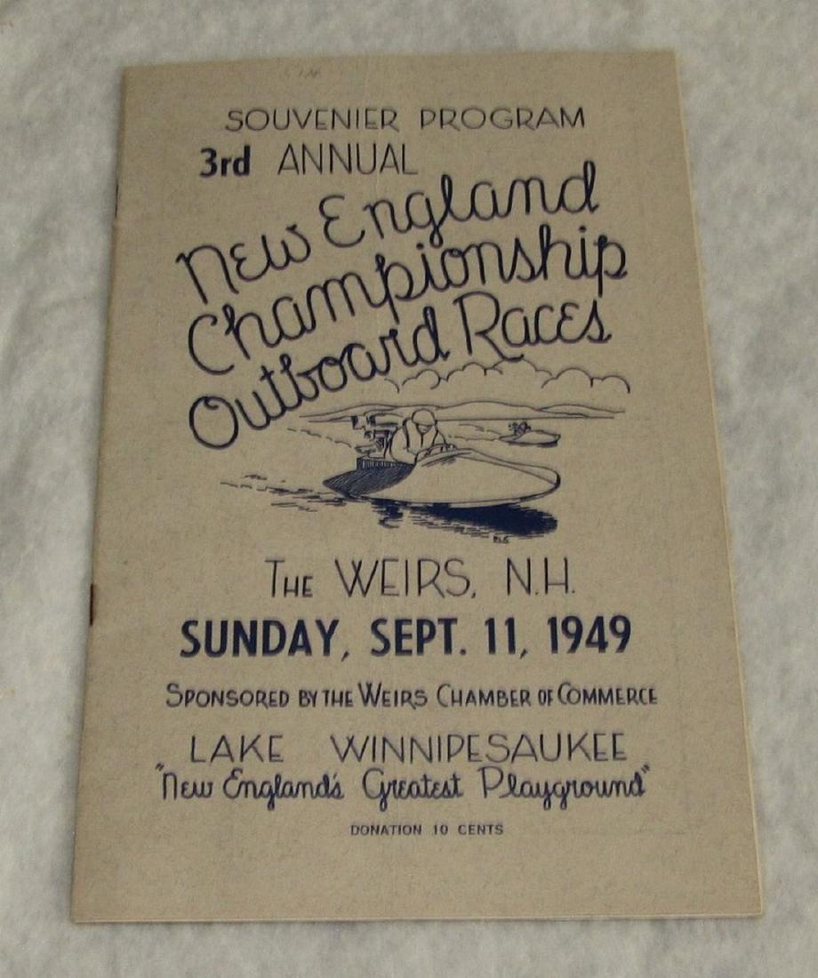 1949 New England Boat Outboard Race Program (1 of 4)