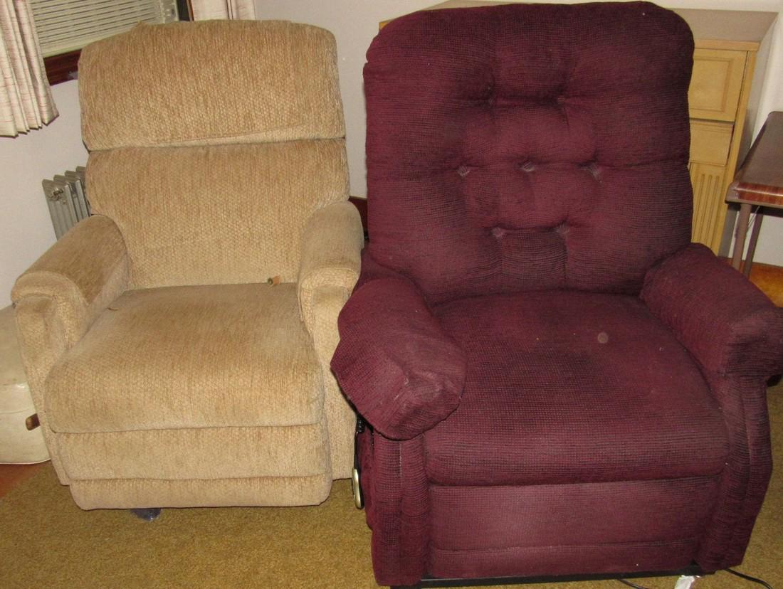 Recliner and Electric Lift Chair: They have some wear and need to be cleaned