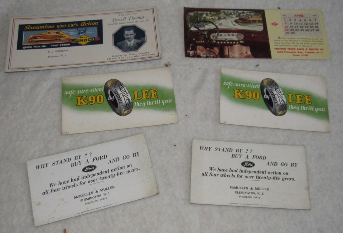 Sunoco Hampton NJ Trenton Truck Blotter Cards (1 of 3)