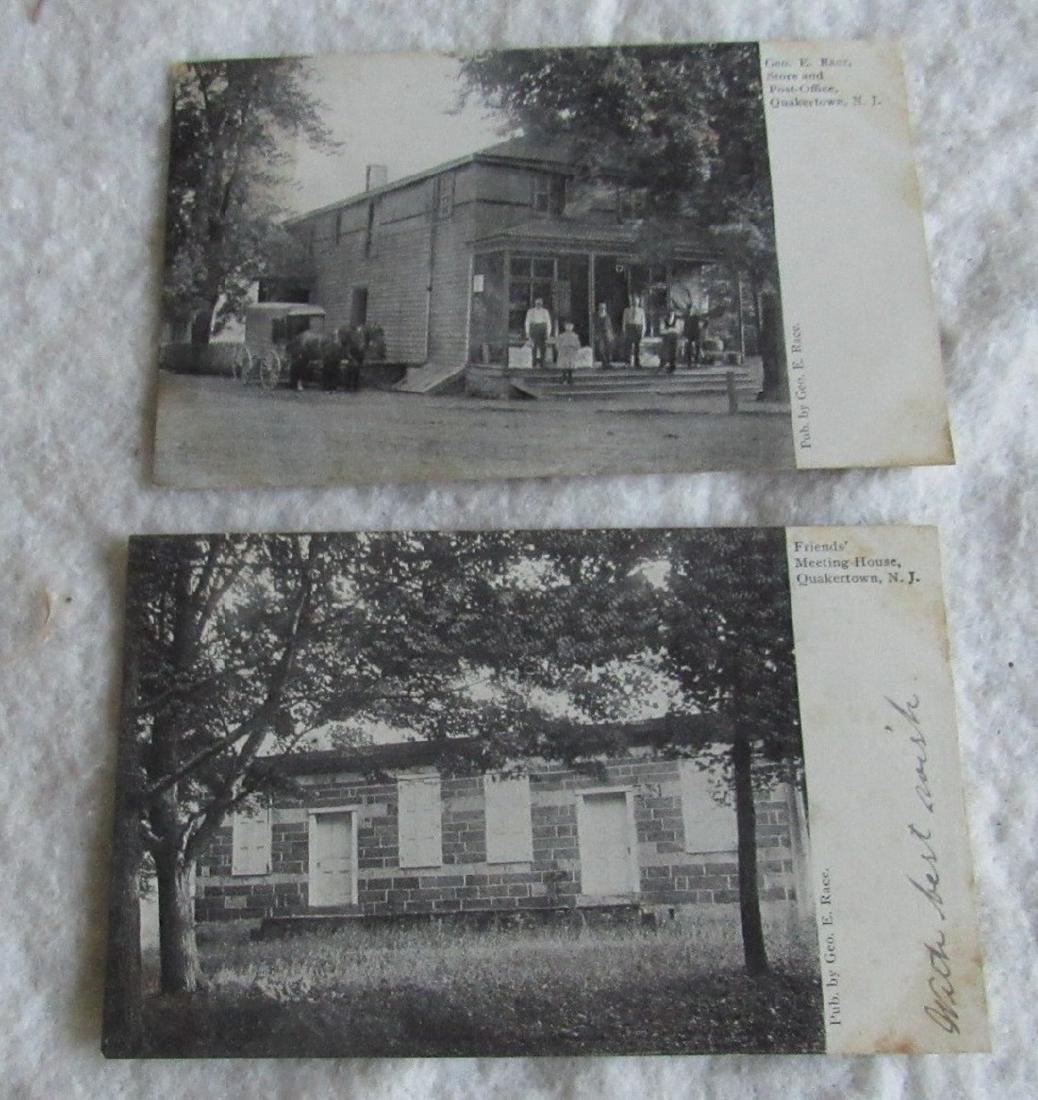Quakertown NJ Store Post Office Post Cards: Also getting the Friends Meeting House