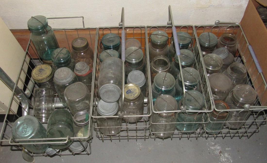 Mason Fruit Jars  Metal Baskets Bottle Lot (1 of 5)