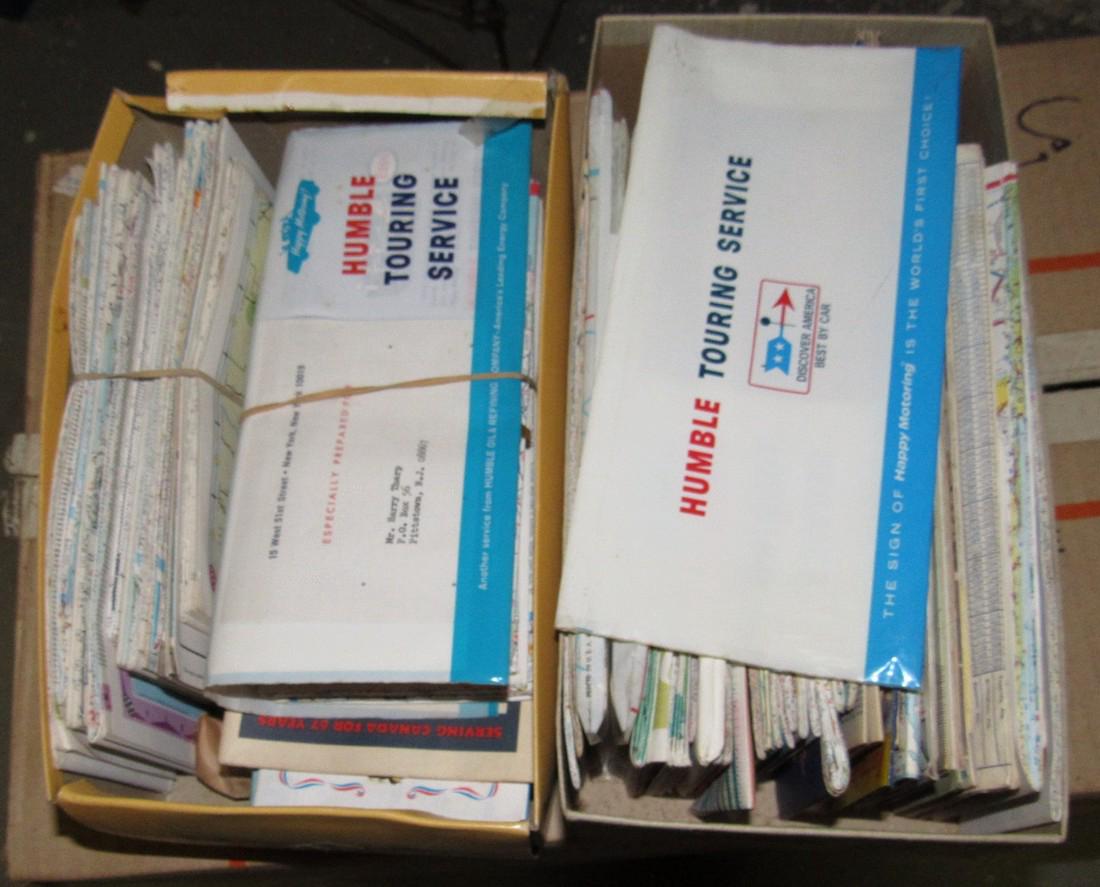 2 Shoe Boxes Full Of Road Maps (1 of 3)