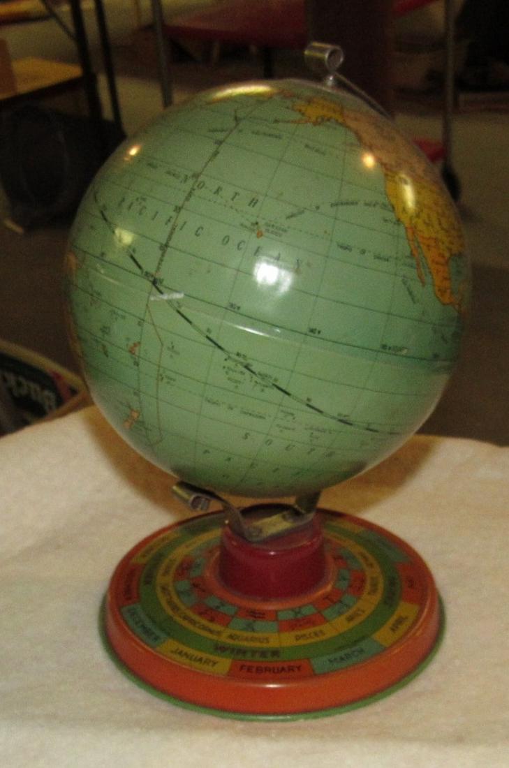Vintage Tin Terrestrial Globe (1 of 4)