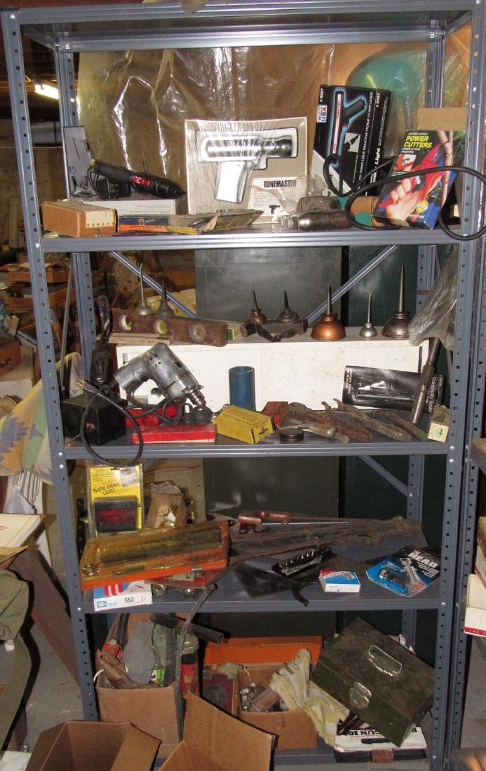 Tools Oil Cans Timing Lights Socket Sets Shelf (1 of 10)