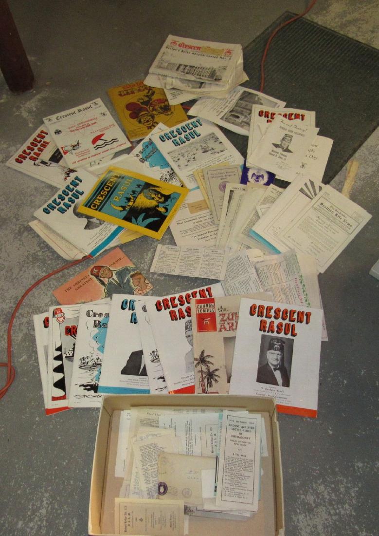 Crescent Rasul Magazines Shrine Masonic Lot: Getting all literature pictured