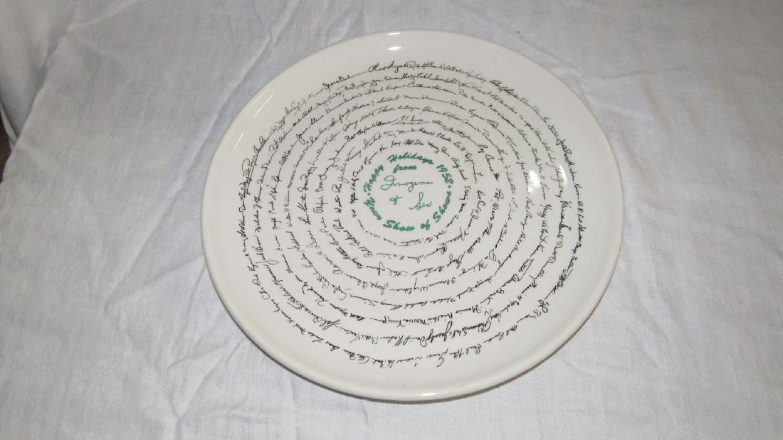 1952 Sid Caesar & Imogene Coca Holiday Platter (1 of 5)