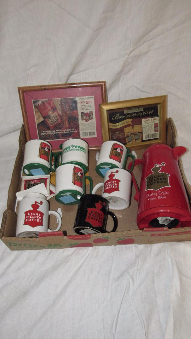 Eight O'Clock Coffee Pot Cups Mug Lot (1 of 3)