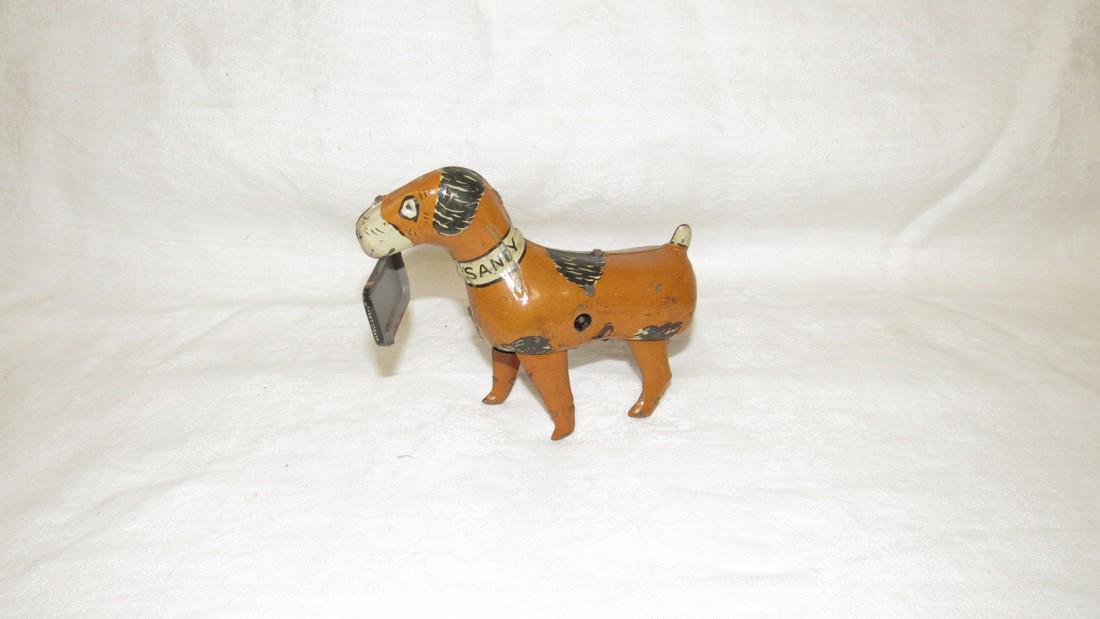 Orphan Annie Sandy Tin Toy Wind Up Dog (1 of 4)