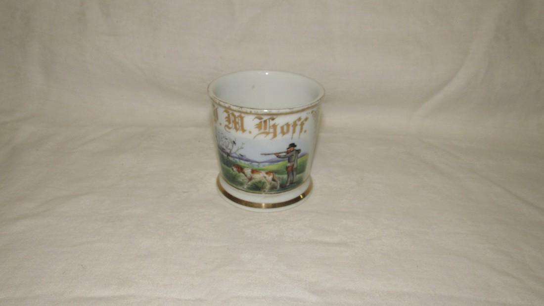 JM Hoff Bird Hunting Scene Shaving Mug (1 of 4)