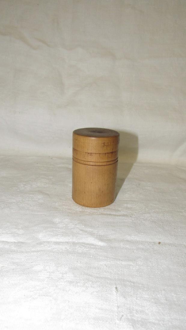 Medical Measuring Cup in Breen Case: Case is approx. 2" in diameter and 3 1/8" long