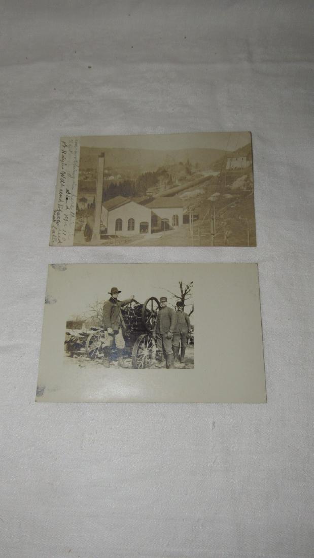 2 Photo Post Cards Hit & Miss Engine (1 of 4)