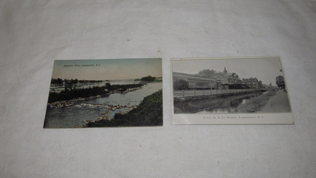 2 Lambertville NJ Postcards Railroad Station (1 of 4)