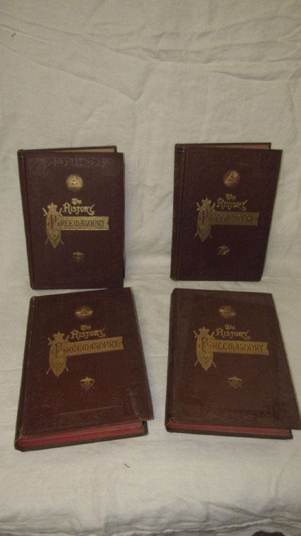 The History of Freemasonary Books Volumes 1-4: Masonic books in nice condition