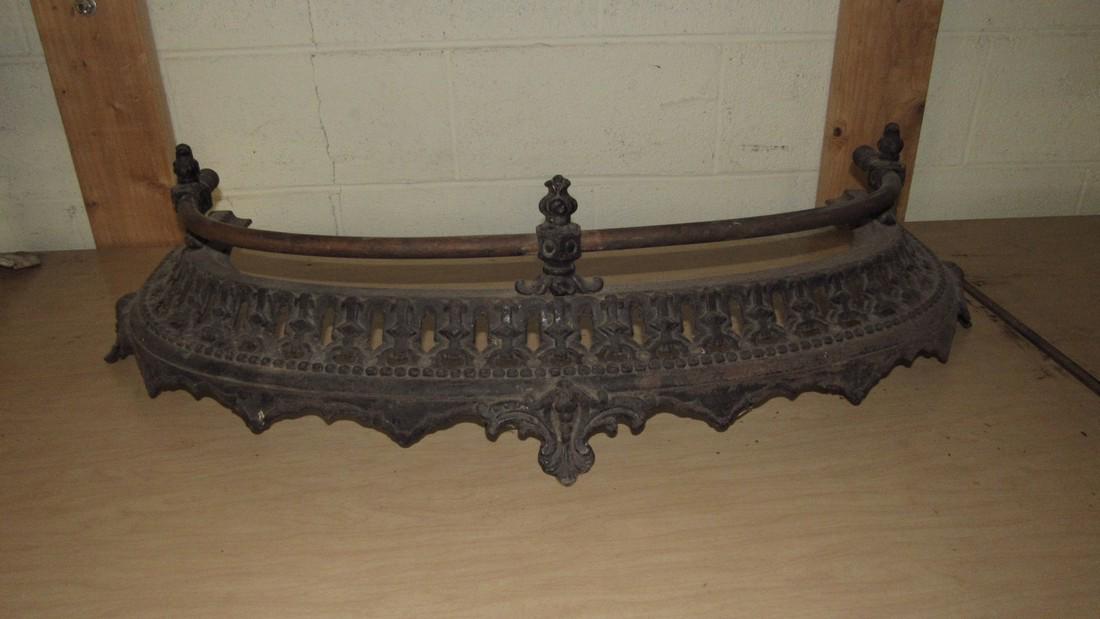 Antique Fireplace Skirt: Approx. 36 1/2" long and 9" tall.