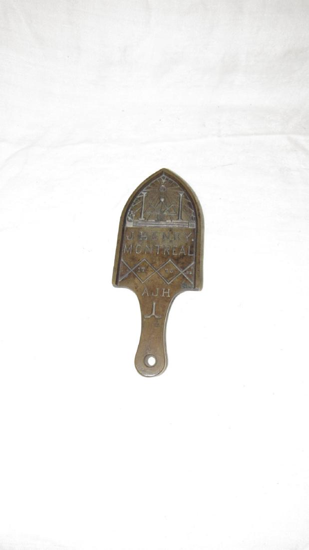 Antique John Henry Masonic Brass Trivet (1 of 6)