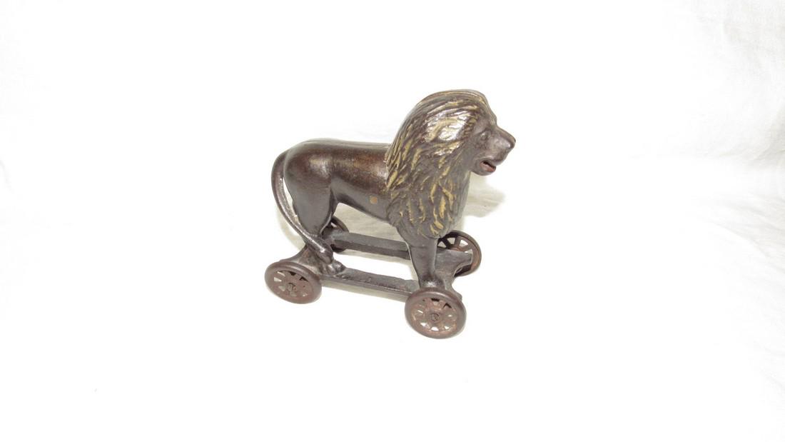 Cast Iron Lion Bank (1 of 4)