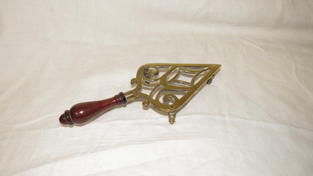 Brass Trivet: Approx. 4 3/8" x 11 1/2" long