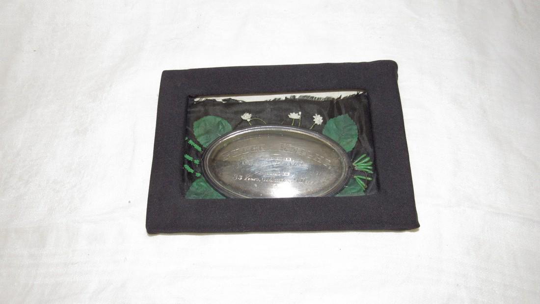 Antique 1862 Phebe Knight Casket Plate (1 of 3)