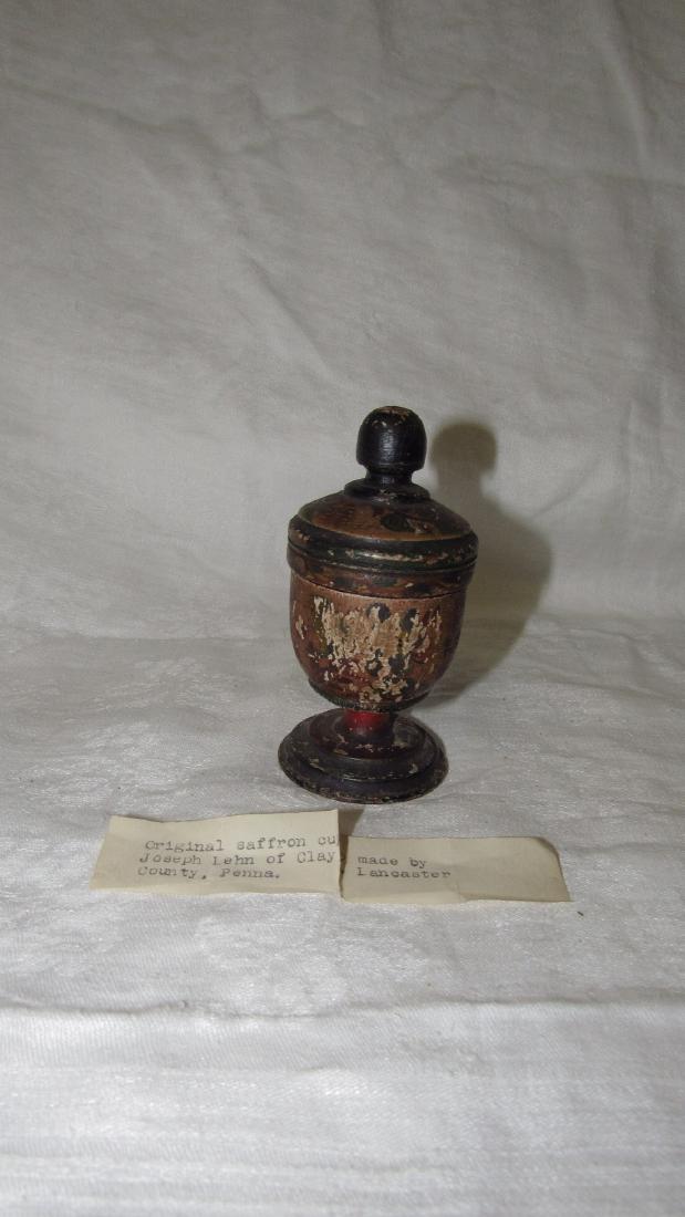 Lehnware Saffron Spice Cup Paint Decorated (1 of 7)