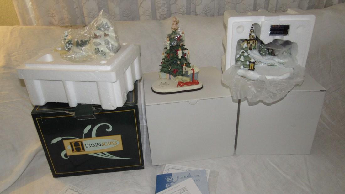 Goebel Hummelscapes Lot Home For Holidays: Also includes Christmas Surprise 1003-D and Winter Rides 818138
