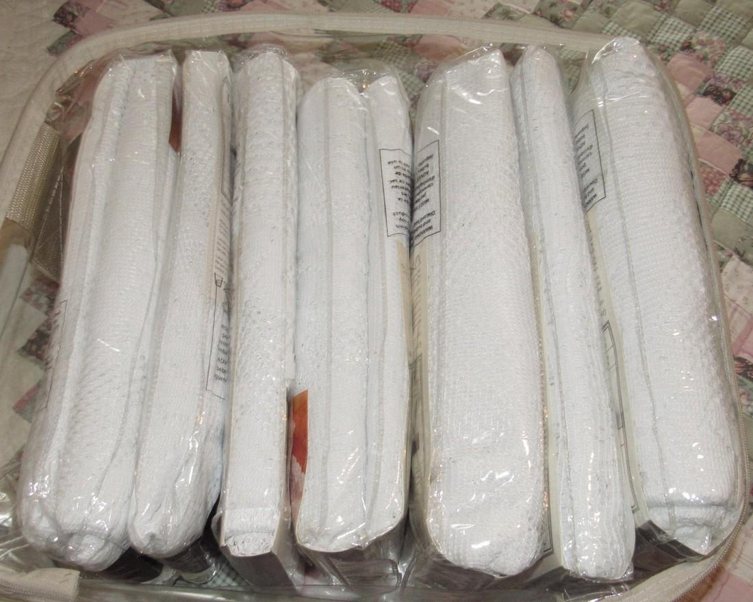 7 New Lace Table Clothes: There are ( 3) 53" x 53", (2) 63" x 90", and (2) 53" x 73"