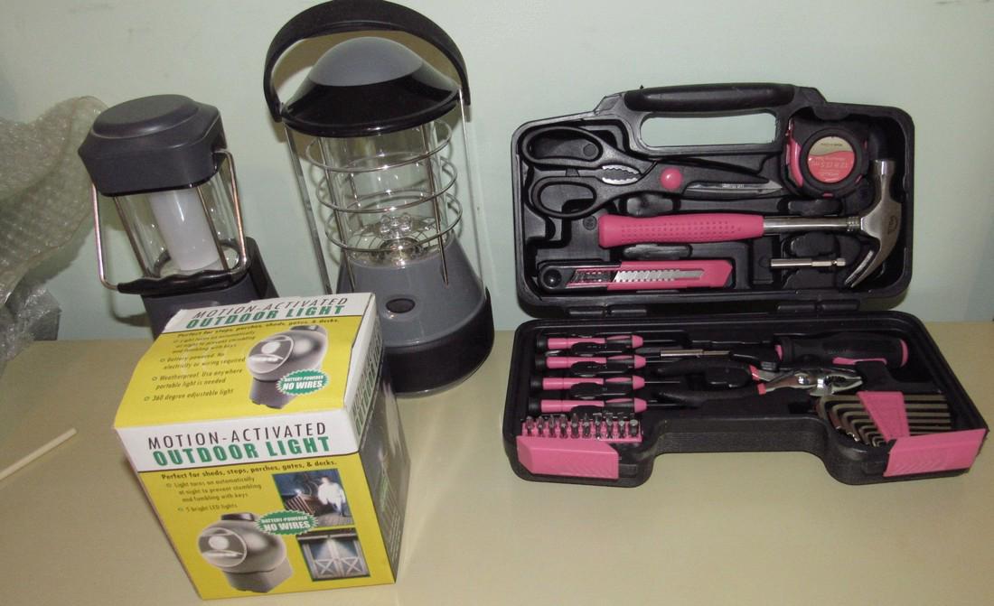 Tool Set Outdoor Light & Battery Operated Lamps (1 of 2)